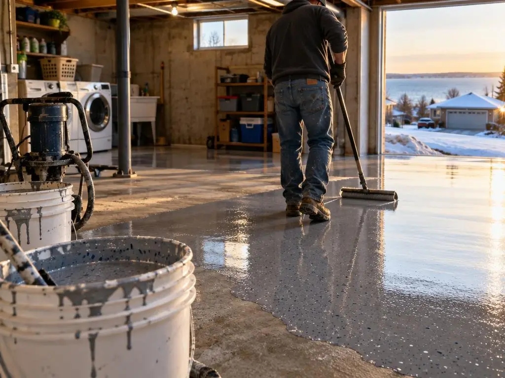 Basement Floor Epoxy in Green Bay, WI